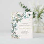 Papier Faire-part de mariage Budget All in One Eucalyptus (Debout devant)