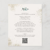 Papier Faire-part de mariage Budget All in One Eucalyptus (Dos)