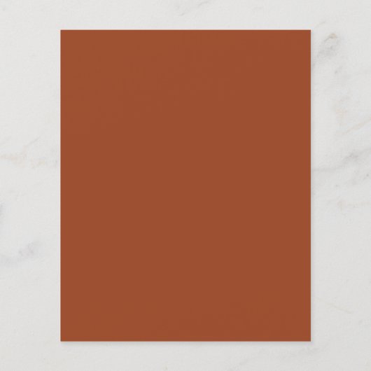Papier Faire-part de mariage budget blanc orange vif (Dos)