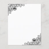 Papier Faire-part de mariage Budget du tournesol de dente (Dos)