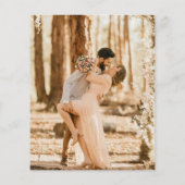 Papier Faire-Part de Mariage Budget Dusty Rose Crest (Dos)