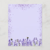 Papier Faire-part de mariage budget floraux violets de la (Dos)