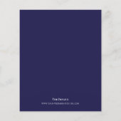 Papier Faire-part de mariage BUDGET MINIMUM DE LA Marine  (Dos)