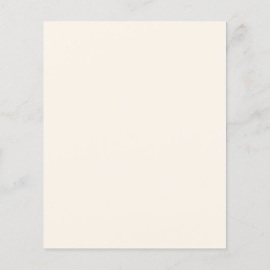 Papier Faire-part de mariage budget monogramme beige (Dos)