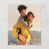 Papier Faire-part de mariage Budget noir Script 2 Photos (Dos)