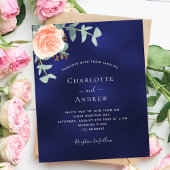 Papier Faire-part de mariage budget verdure rose bleu mar