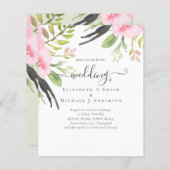 Papier Faire-part de mariage budgétaire de qualité d'oliv (Devant / Derrière)