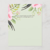 Papier Faire-part de mariage budgétaire de qualité d'oliv (Dos)