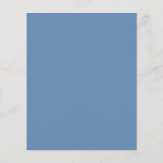 Papier Faire-part de mariage budgétaire de script bleu fo (Dos)