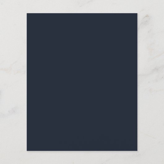 Papier Faire-part de mariage budgétaire Deep Navy & Blush (Dos)