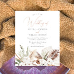 Papier Faire-part de mariage budgétaire des fleurs de sau<br><div class="desc">Fleurs blanches Boho Budget Faire-part de mariage Voir les articles correspondants Niche et Nest Store</div>