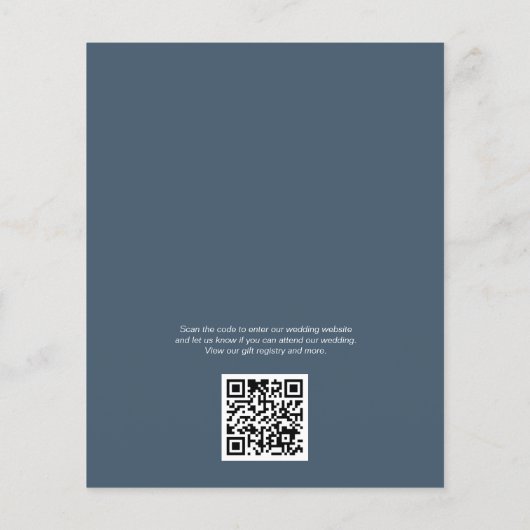 Papier Faire-part de mariage budgétaire Flower intemporel (Dos)