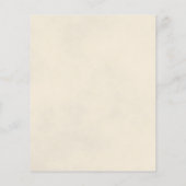 Papier Faire-part de mariage BUDGÉTAIRE Romantique White (Dos)