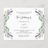 Papier Faire-part de mariage budgétaire RSVP QR pour les  (Devant)