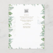 Papier Faire-part de mariage CATHOLIQUE Tournesols Croix (Dos)