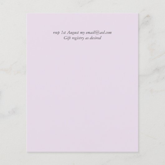 Papier Faire-part de mariage chrétienne moderne (Dos)