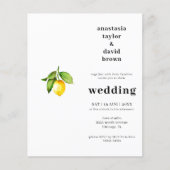 Papier Faire-part de mariage Citrus Citrus Budget (Devant)