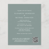 Papier Faire-part de mariage d'affichage de code QR de l' (Dos)