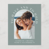 Papier Faire-part de mariage d'affichage de code QR de l' (Devant)