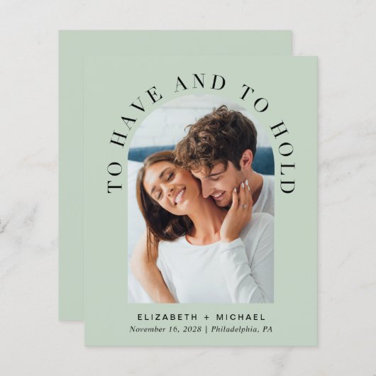 Papier Faire-part de mariage d'affichage de code QR de l' (Devant / Derrière)