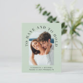 Papier Faire-part de mariage d'affichage de code QR de l' (Debout devant)