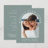 Papier Faire-part de mariage d'affichage de code QR de l' (Devant / Derrière)
