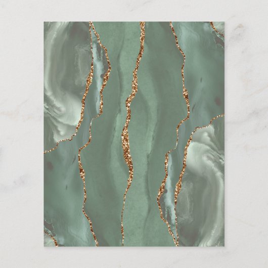 Papier Faire-part de mariage d'âge d'or écologique de l'é (Dos)