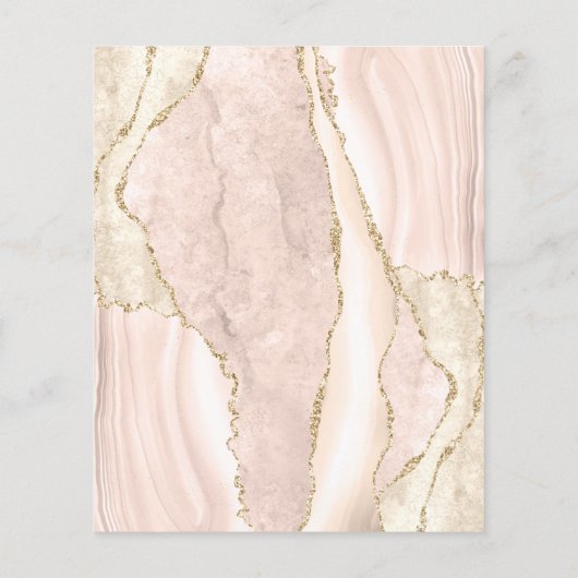 Papier Faire-part de mariage d'âge en or ivoire budgétair (Dos)