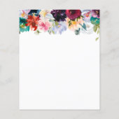 Papier Faire-part de mariage d'aquarelle budgétaire Invit (Dos)