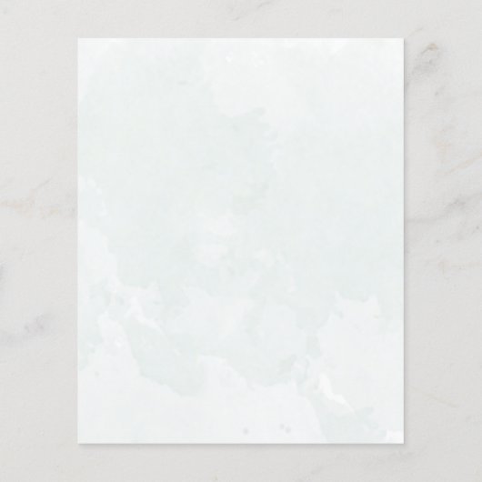 Papier Faire-part de mariage d'aquarelle Eucalyptus Budge (Dos)