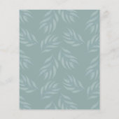 Papier Faire-part de mariage d'aquarelle Eucalyptus Budge (Dos)