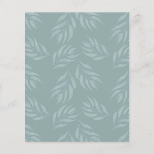 Papier Faire-part de mariage d'aquarelle Eucalyptus Budge (Dos)