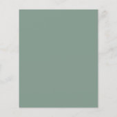 Papier Faire-part de mariage d'aquarelle florale à blanc (Dos)