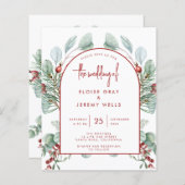 Papier Faire-part de mariage d'arc moderne (Devant / Derrière)