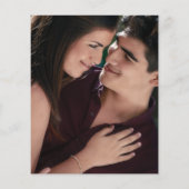 Papier Faire-part de mariage de budget photo moderne (Dos)