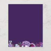 Papier Faire-part de mariage de cadre géométrique floral (Dos)