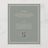 Papier Faire-part de mariage de code QR budget minimal et (Dos)