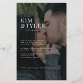 Papier Faire-part de mariage de code QR de collage photo  (Devant)