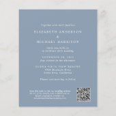 Papier Faire-part de mariage de code QR de l'arc budgétai (Dos)