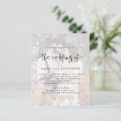 Papier Faire-part de mariage de code QR de l'Arrière - pl (Debout devant)