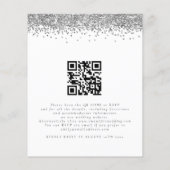 Papier Faire-part de mariage de code QR de Parties scinti (Dos)