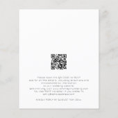 Papier Faire-part de mariage de code QR du recouvrement d (Dos)