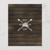 Papier Faire-part de mariage de colles à succulents en bo (Dos)