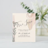 Papier Faire-part de mariage de la fourche bleu foncé (Debout devant)