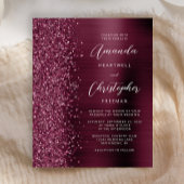 Papier Faire-part de mariage de la Parties scintillant du