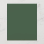 Papier Faire-part de mariage de monogramme végétal vert d (Dos)