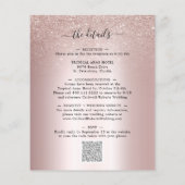 Papier Faire-part de mariage de Parties scintillant de bu (Dos)