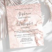 Papier Faire-part de mariage de Parties scintillant or Ro