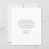 Papier Faire-part de Mariage de photos budgétaires (Dos)