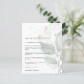 Papier Faire-part de mariage de réduction du financement  (Debout devant)